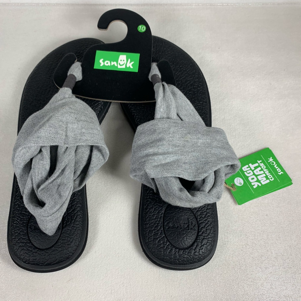 NWT Sanuk Women’s Yoga Sling 2 Sandal in Grey Size 10